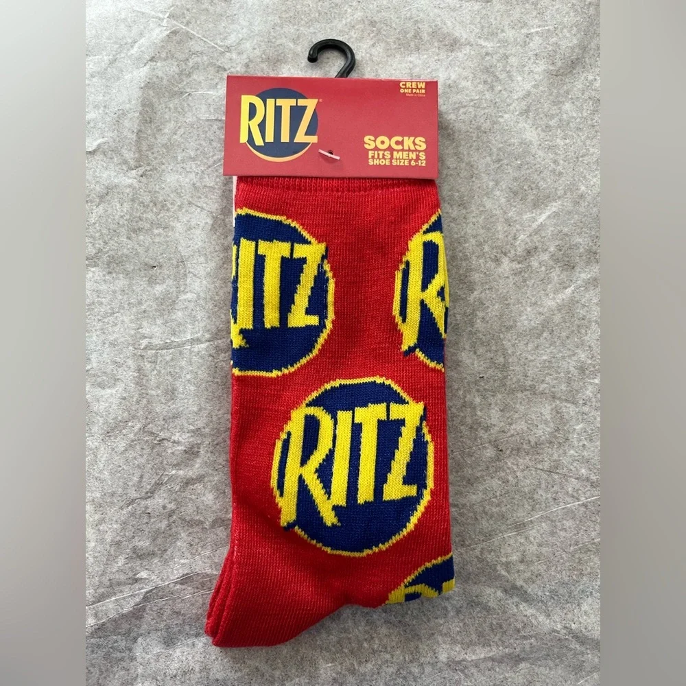 Ritz Crackers Socks Fits Men’s Size 6-12